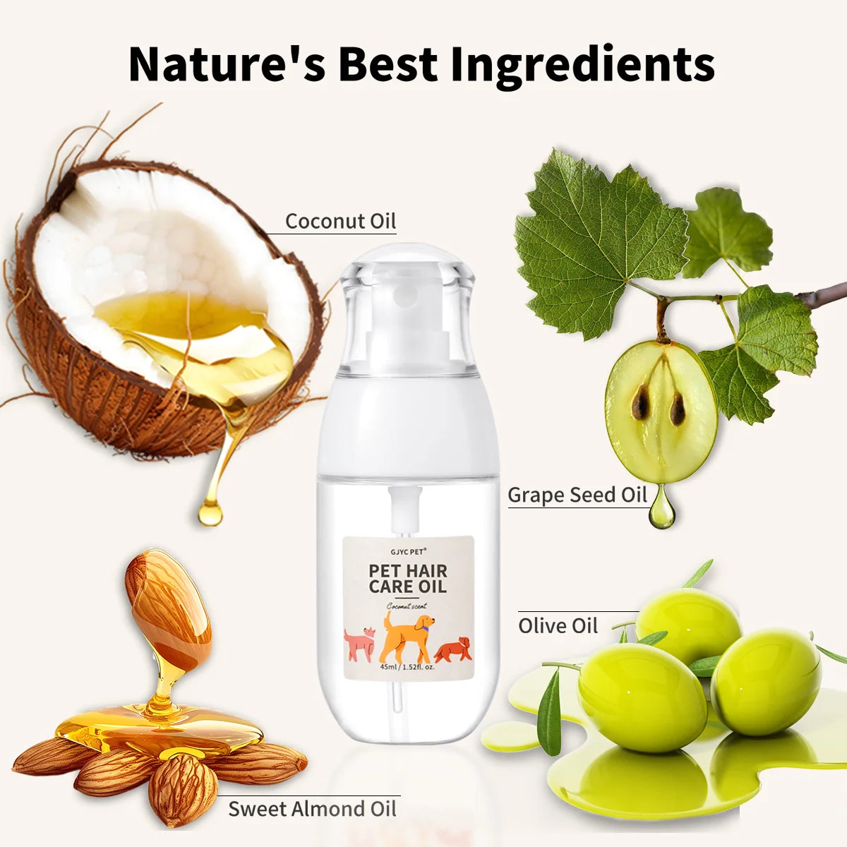 Pet Hair Oil Spray