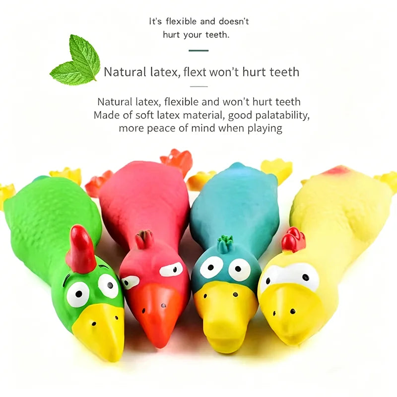 Chicken Squeaky Dog Toy