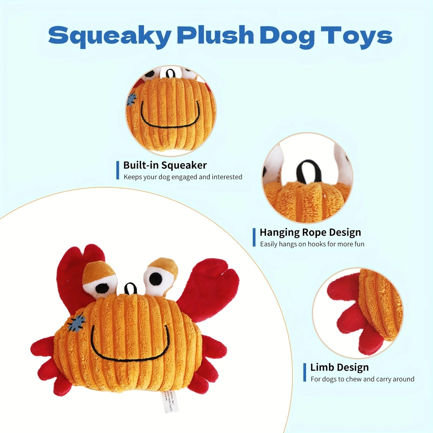 Plush Squeaky Dog Toy