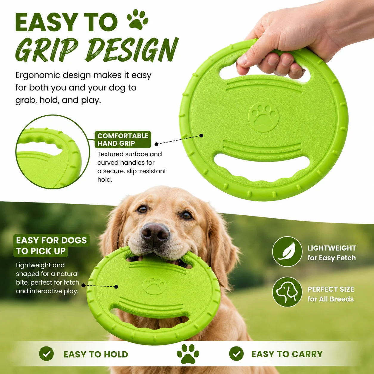 Flying Disc Dog Toy