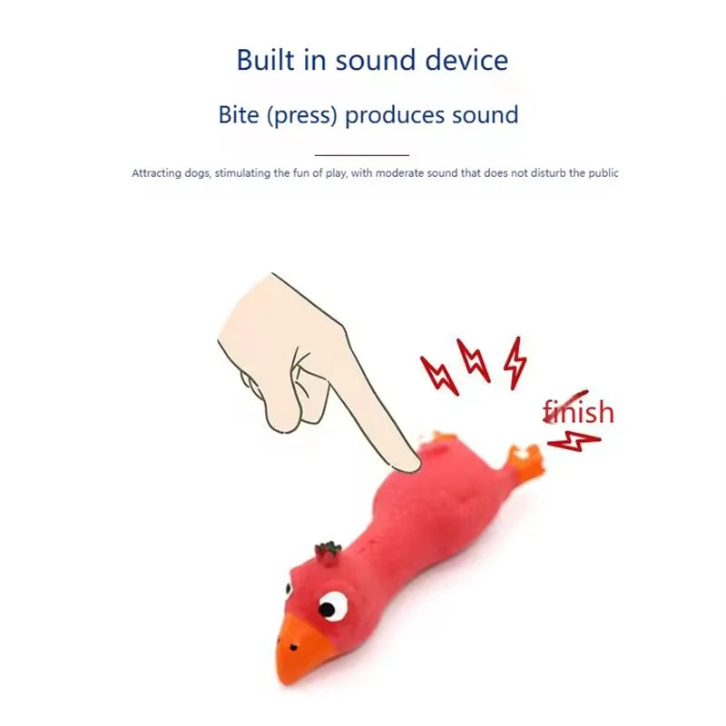 Chicken Squeaky Dog Toy