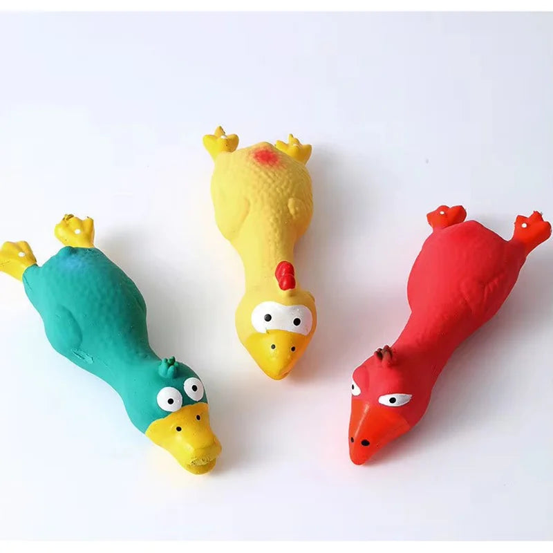 Chicken Squeaky Dog Toy