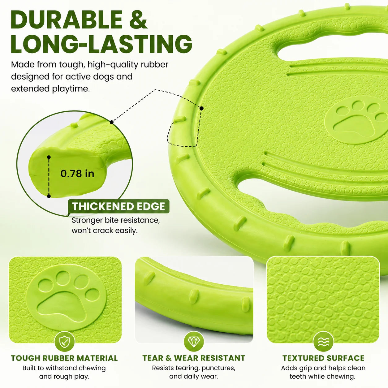 Flying Disc Dog Toy