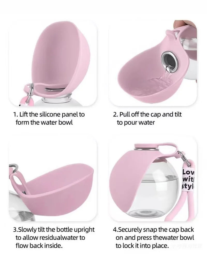 Foldable Pet Water Bottle