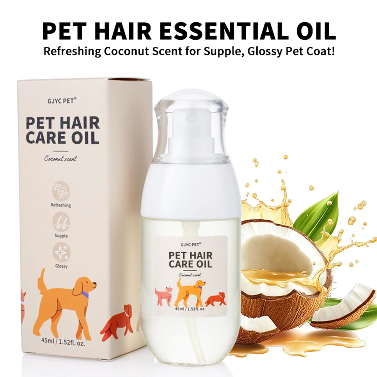 Pet Hair Oil Spray