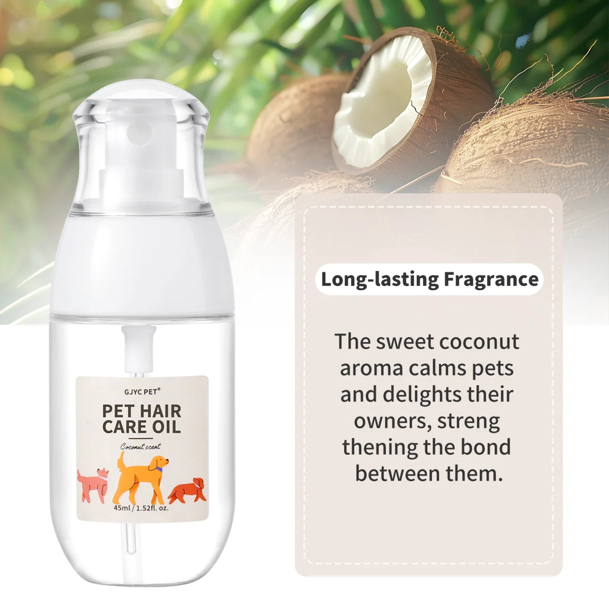 Pet Hair Oil Spray
